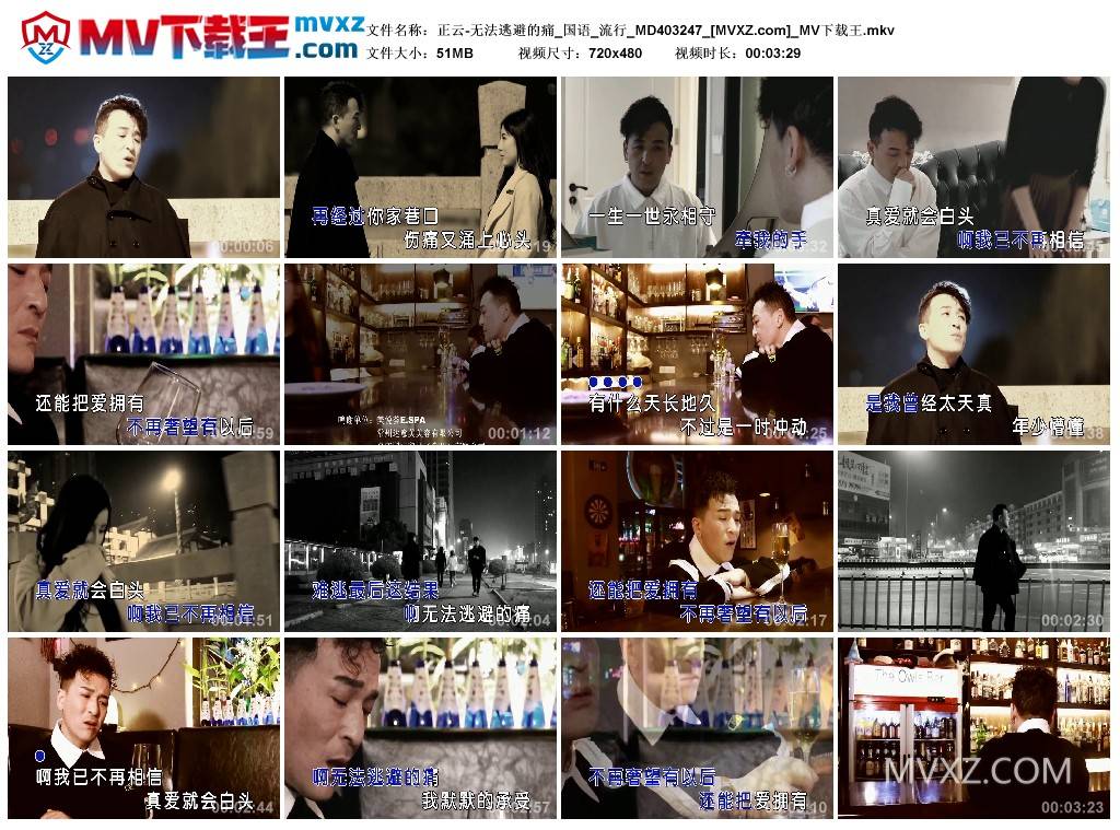 正云-无法逃避的痛_国语_流行_MD403247